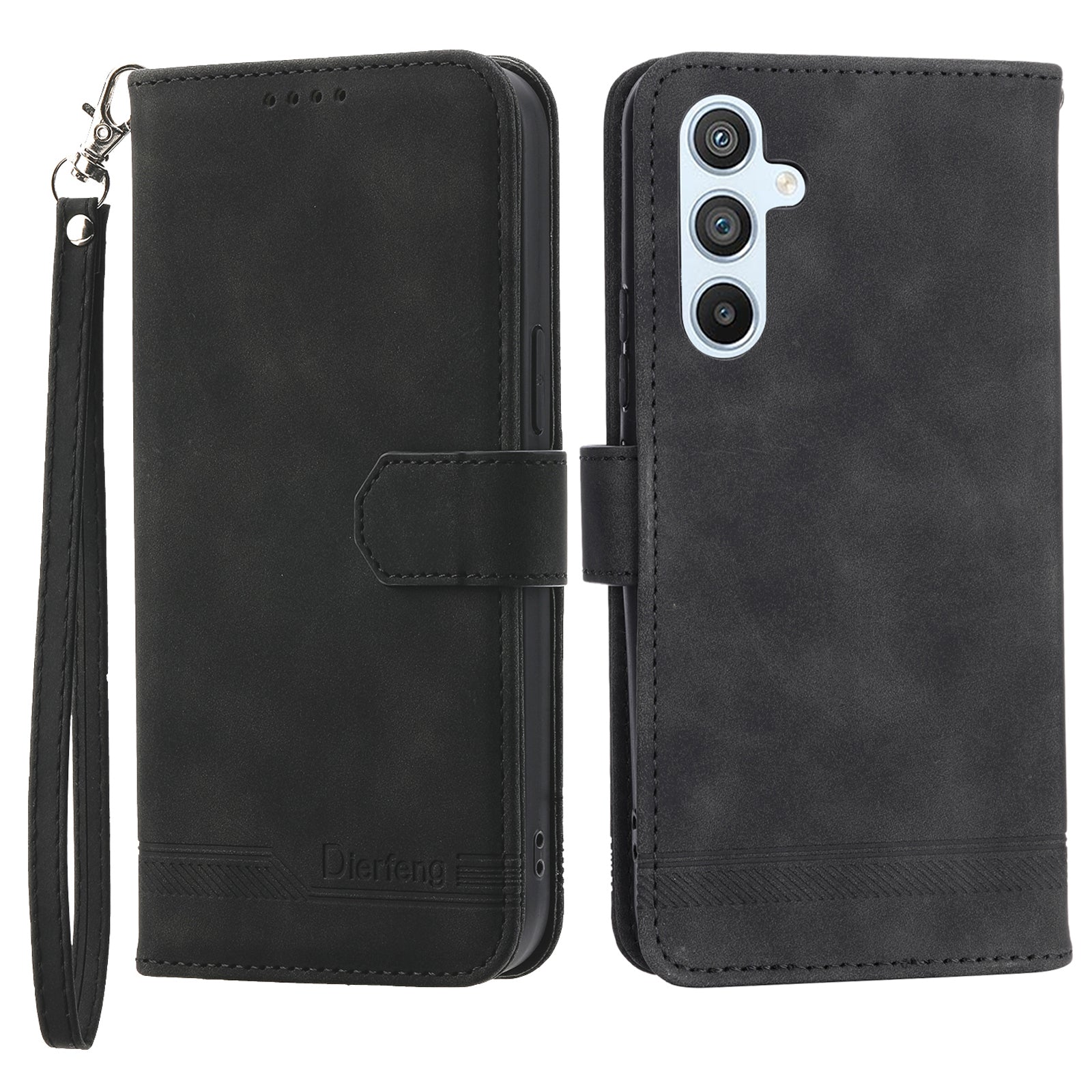 DIERFENG DF-03 Mobile Phone Leather Case for Samsung Galaxy A54 5G Lines Imprinted Stand Wallet Phone Cover DIERFENG DF-03 Mobile Phone Leather Case for Samsung Galaxy A54 5G Lines Imprinted Stand Wallet Phone Cover